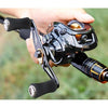 Baitcasting Reel Dual Brake System Carbon Fiber Drag 7.0:1 High Speed Lightweight 204g Fishing Reel-Caveel
