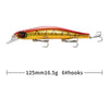 Fishing Lure Minnow 12.5cm/17.7g 3D Eyes Plastic Wobblers Magnet System-Caveel