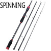 1.8m/2.1m Fishing Rod Portable 4 Sections Ultralight - Caveel