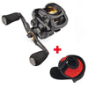 Baitcasting Reel Dual Brake System Carbon Fiber Drag 7.0:1 High Speed Lightweight 204g Fishing Reel-Caveel