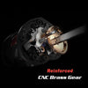 Baitcasting Reel Dual Brake System Carbon Fiber Drag 7.0:1 High Speed Lightweight 204g Fishing Reel-Caveel