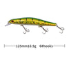 Fishing Lure Minnow 12.5cm/17.7g 3D Eyes Plastic Wobblers Magnet System-Caveel