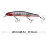 Fishing Lure Minnow 12.5cm/17.7g 3D Eyes Plastic Wobblers Magnet System-Caveel