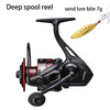 NEW Spinning Reel 10kg Max Drag 5.0:1 Shallow Deep Spool - Caveel