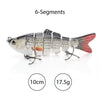 Sinking Wobblers Fishing Lures 10cm 17.5g 6 Multi Jointed Swimbait-Caveel