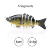 Sinking Wobblers Fishing Lures 10cm 17.5g 6 Multi Jointed Swimbait-Caveel