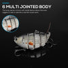 Sinking Wobblers Fishing Lures 10cm 17.5g 6 Multi Jointed Swimbait-Caveel