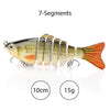 Sinking Wobblers Fishing Lures 10cm 17.5g 6 Multi Jointed Swimbait-Caveel