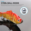 Sinking Wobblers Fishing Lures 10cm 17.5g 6 Multi Jointed Swimbait-Caveel