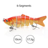 Sinking Wobblers Fishing Lures 10cm 17.5g 6 Multi Jointed Swimbait-Caveel