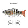 Sinking Wobblers Fishing Lures 10cm 17.5g 6 Multi Jointed Swimbait-Caveel