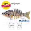 Sinking Wobblers Fishing Lures 10cm 17.5g 6 Multi Jointed Swimbait-Caveel