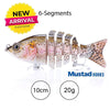 Sinking Wobblers Fishing Lures 10cm 17.5g 6 Multi Jointed Swimbait-Caveel