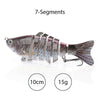 Sinking Wobblers Fishing Lures 10cm 17.5g 6 Multi Jointed Swimbait-Caveel