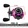 Wing Baitcasting Fishing Reel 7.3:1 High Speed 19 LB Max Drag - Caveel