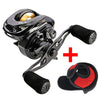 Wing Baitcasting Fishing Reel 7.3:1 High Speed 19 LB Max Drag - Caveel